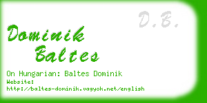 dominik baltes business card